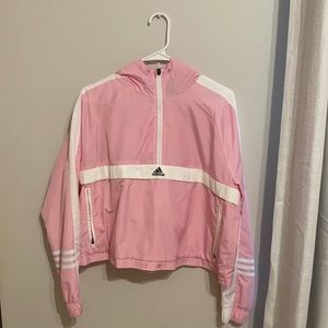 Pink Adidas Windbreaker Jacket